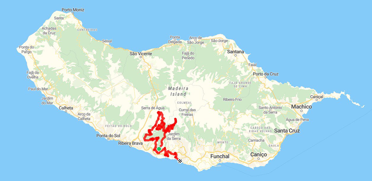 Map: Chão dos Terreiros on Madeira