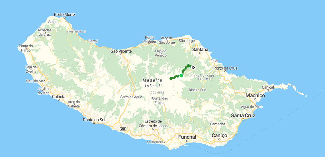 Map: Pico das Pedras – Achada do Teixeira